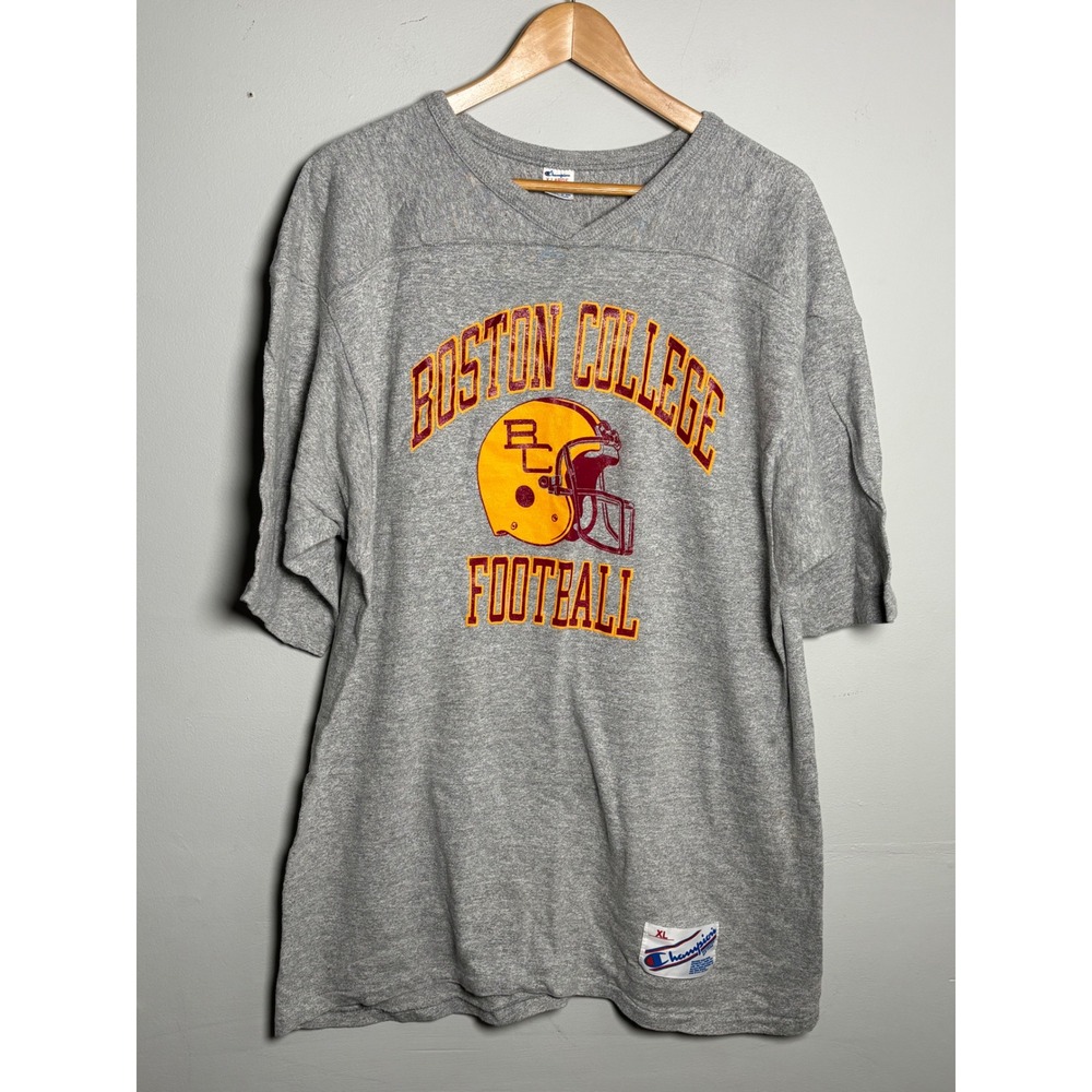 Vintage Champion Boston College Football Tee Made USA 90s Graphic XL